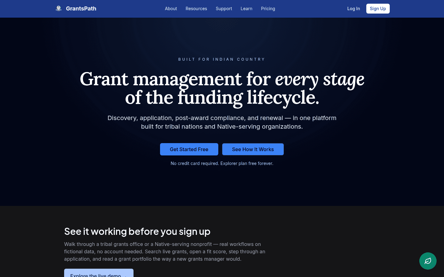 GrantsPath screenshot